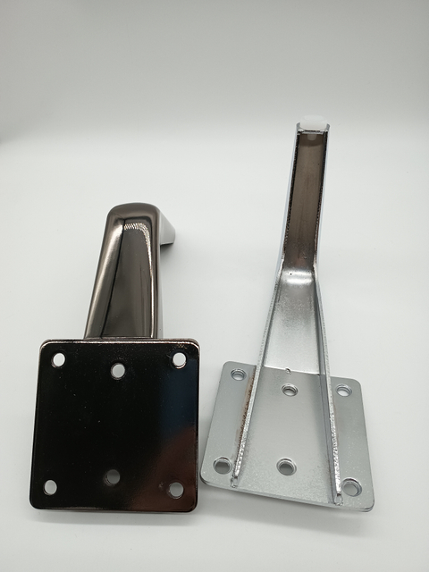 Patas de sofá de muebles cromados de mesa de gabinete cónico de metal de alta calidad