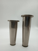 Patas para muebles, patas para sofá de aleación de zinc y acero inoxidable redondas ajustables para cocina