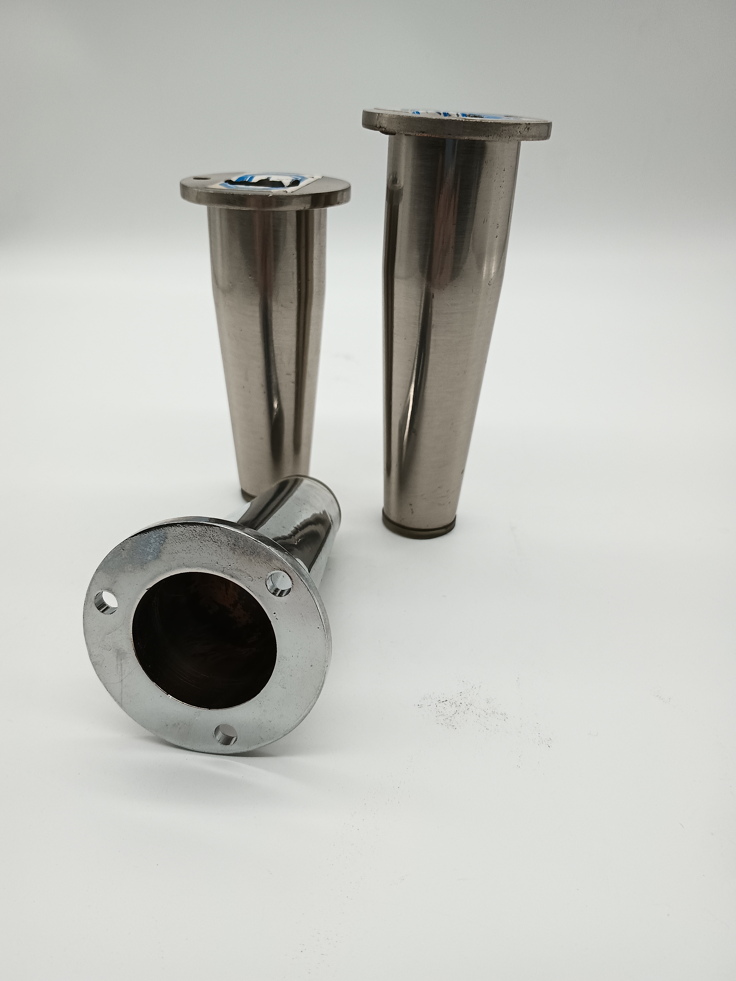 Patas para muebles, patas para sofá de aleación de zinc y acero inoxidable redondas ajustables para cocina