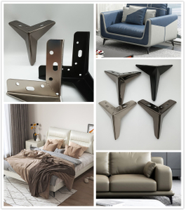 Patas metálicas de lujo personalizadas del sofá del gabinete de los muebles de los aparadores de la cama de Chrome del metal de la fábrica