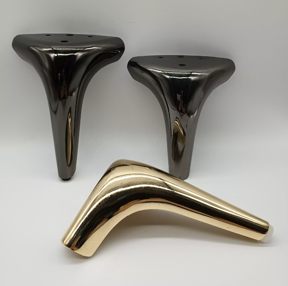 Muebles Pies de acero inoxidable Soporte de gabinete de altura ajustable accesorios de sofá pierna de tubo