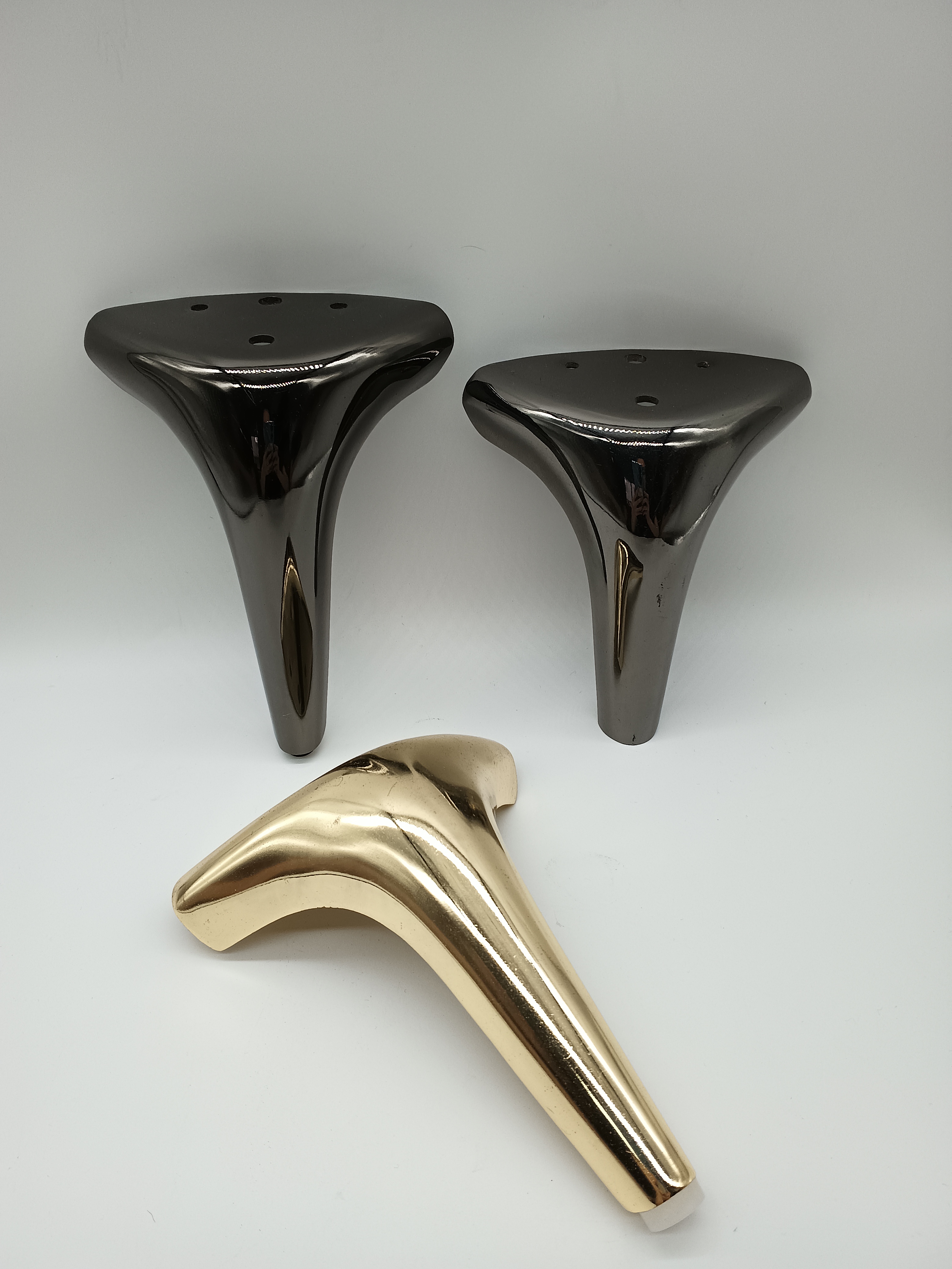 Pies de sofá para muebles, pie de soporte de gabinete inoxidable, altura ajustable, accesorios para sofá, pata de tubo