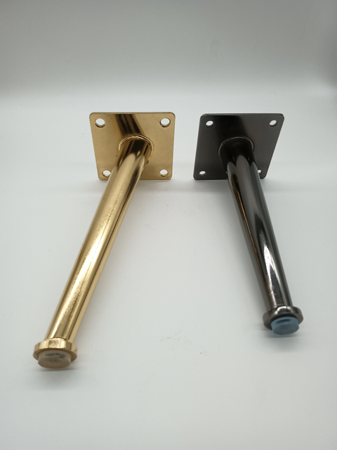  Piezas de muebles de acero inoxidable de 4-8 pulgadas/10-18 cm, accesorios de patas de sofá de Metal individuales
