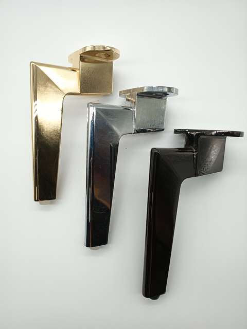 Patas de muebles de diseño elegante, accesorios de decoración, patas de muebles, patas de sofá de aleación de zinc