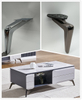 Patas de sofá de muebles cromados de mesa de gabinete cónico de metal de alta calidad