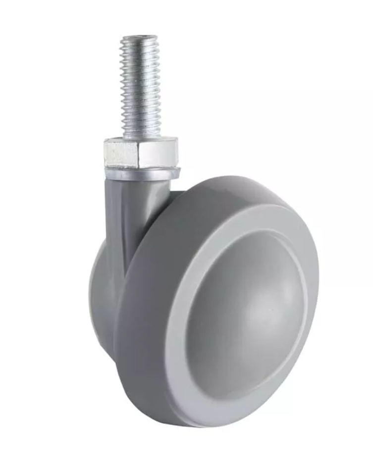 Muebles Rueda de aleación de zinc M8 M10 Añada de 15 mm Caster giratorio de vástago