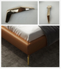  Accesorios de sofá dorados de estilo caliente, piezas de muebles de metal, patas de silla de sofá en ángulo