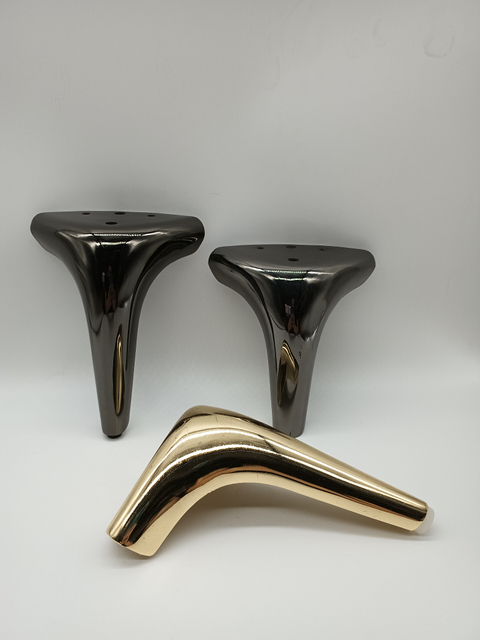 Pies de sofá para muebles, pie de soporte de gabinete inoxidable, altura ajustable, accesorios para sofá, pata de tubo