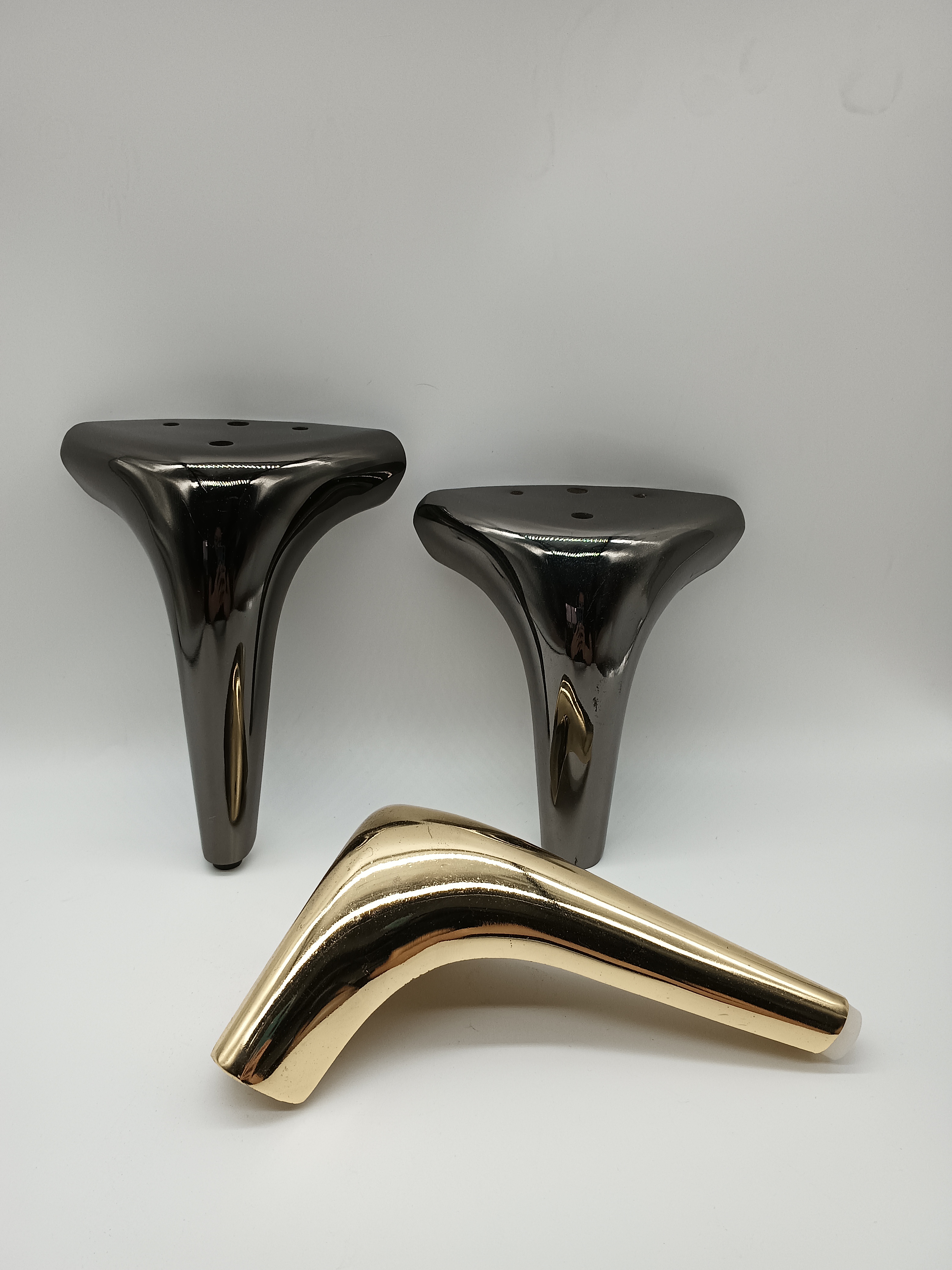 Pies de sofá para muebles, pie de soporte de gabinete inoxidable, altura ajustable, accesorios para sofá, pata de tubo