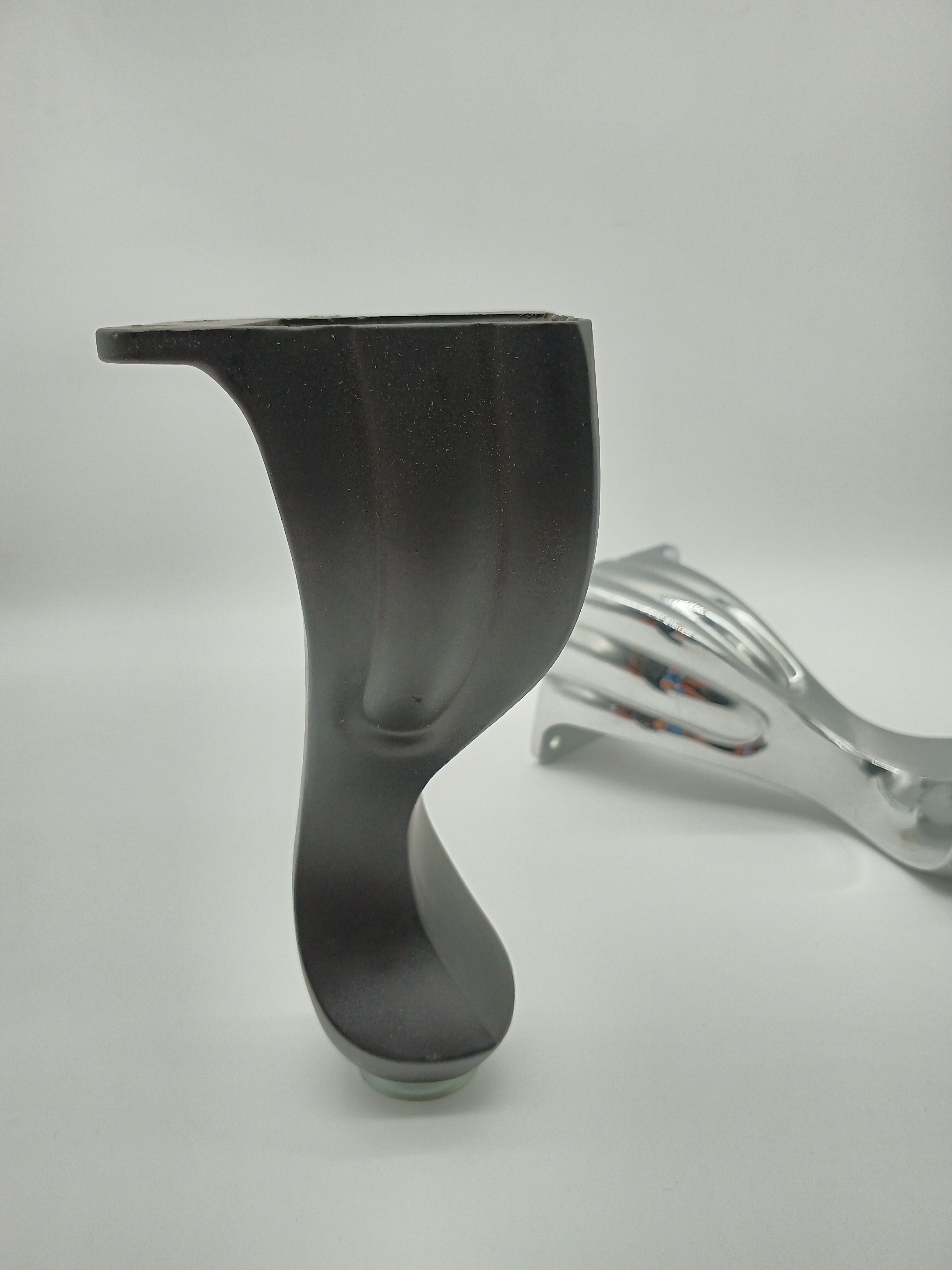 Patas de muebles de metal, gabinete de cama, pata moderna de sofá de aleación de zinc