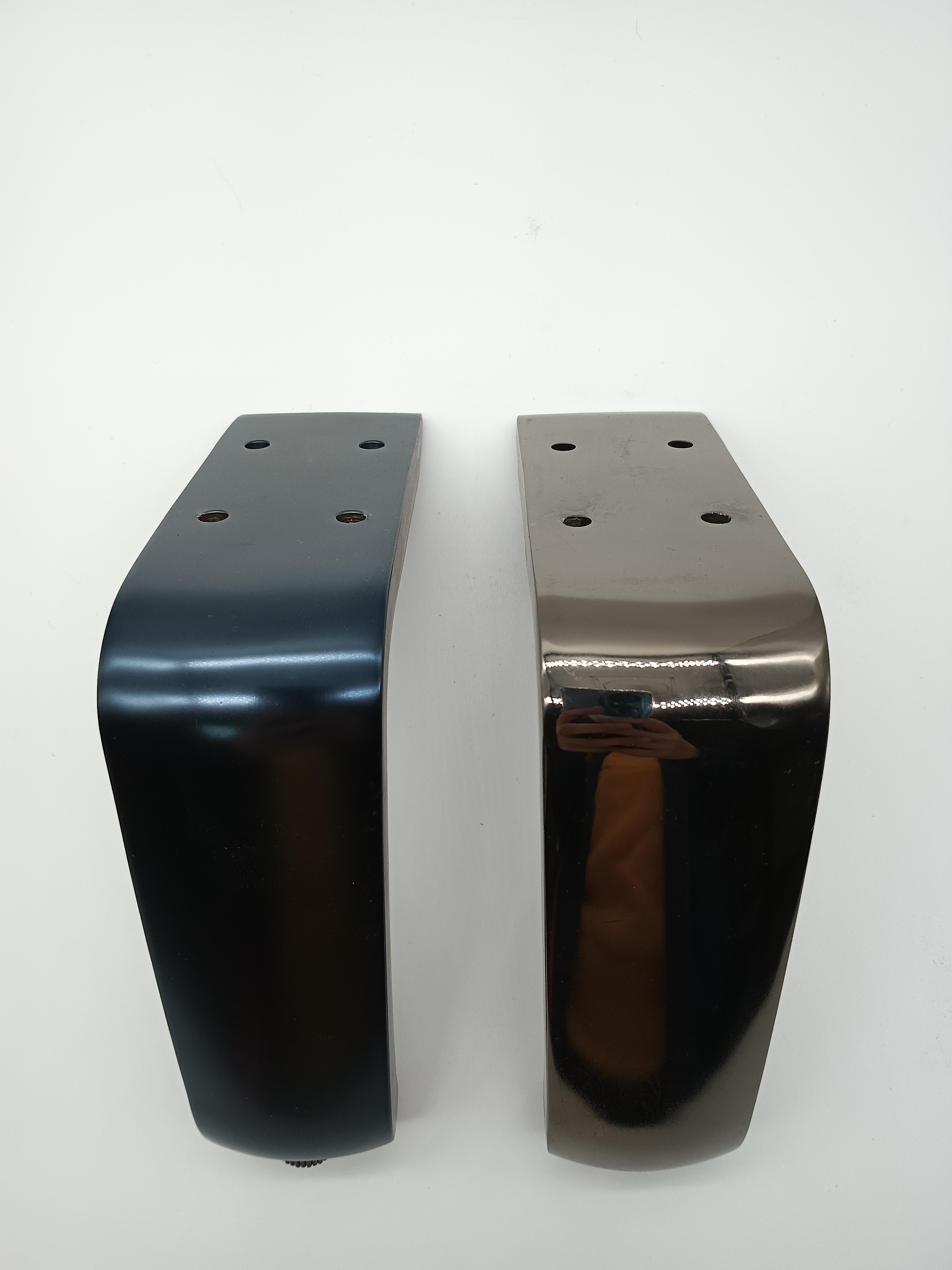 Patas de sofá de lujo cónicas modernas, mueble de cama cromado dorado, soporte de muebles de Metal, patas de acero para camas y sofás, Material de hierro