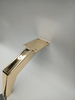  Accesorios de sofá dorados de estilo caliente, piezas de muebles de metal, patas de silla de sofá en ángulo