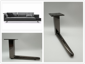 Patas de sofá de muebles de color negro dorado, diseño más nuevo personalizado 